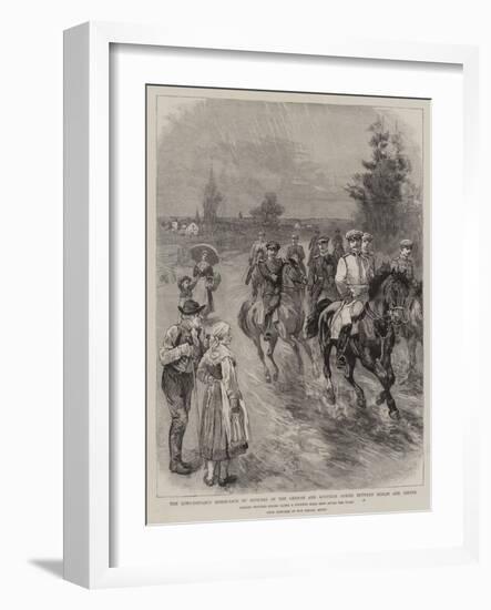 The Long-Distance Horse-Race by Officers of the German and Austrian Armies Between Berlin and Vienn-null-Framed Giclee Print