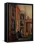 The Long Gallery at Hardwick-David Cox-Framed Stretched Canvas