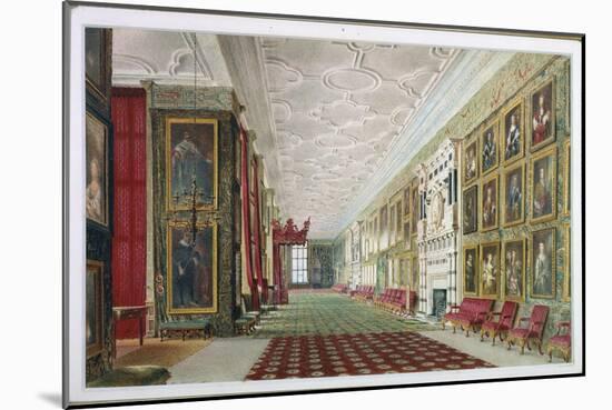 The Long Gallery, Hardwick, 1828-William Henry Hunt-Mounted Giclee Print