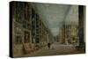 The Long Gallery, Hardwick-David Cox-Stretched Canvas
