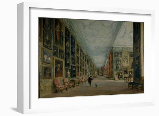 The Long Gallery, Hardwick-David Cox-Framed Giclee Print