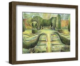 The Long Garden, Cliveden, Birds-Mary Kuper-Framed Giclee Print