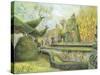 The Long Garden, Cliveden: Topiary-Mary Kuper-Stretched Canvas