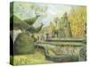 The Long Garden, Cliveden: Topiary-Mary Kuper-Stretched Canvas