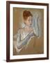 The Long Gloves-Mary Cassatt-Framed Giclee Print