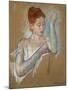 The Long Gloves-Mary Cassatt-Mounted Giclee Print