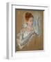 The Long Gloves-Mary Cassatt-Framed Giclee Print