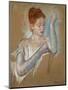 The Long Gloves-Mary Cassatt-Mounted Giclee Print