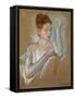 The Long Gloves-Mary Cassatt-Framed Stretched Canvas