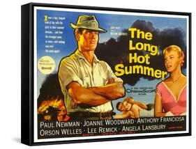 The Long, Hot Summer, UK Movie Poster, 1958-null-Framed Stretched Canvas