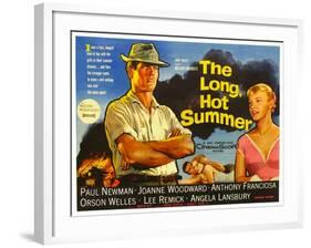 The Long, Hot Summer, UK Movie Poster, 1958-null-Framed Art Print