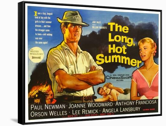 The Long, Hot Summer, UK Movie Poster, 1958-null-Framed Stretched Canvas