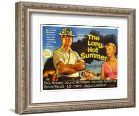 The Long, Hot Summer, UK Movie Poster, 1958-null-Framed Art Print