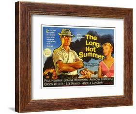 The Long, Hot Summer, UK Movie Poster, 1958-null-Framed Art Print