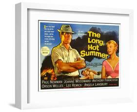 The Long, Hot Summer, UK Movie Poster, 1958-null-Framed Art Print