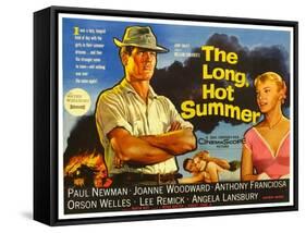The Long Hot Summer, UK Movie Poster, 1958-null-Framed Stretched Canvas