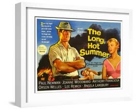 The Long Hot Summer, UK Movie Poster, 1958-null-Framed Art Print