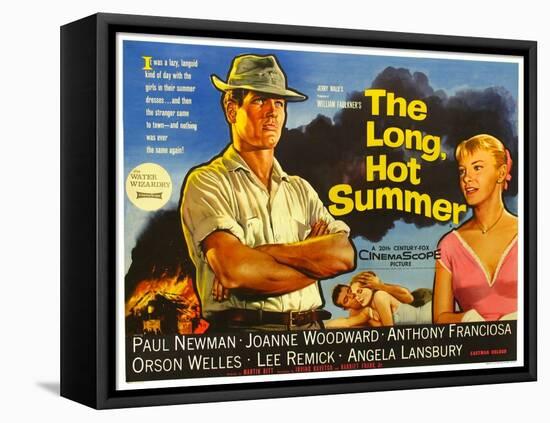 The Long Hot Summer, UK Movie Poster, 1958-null-Framed Stretched Canvas