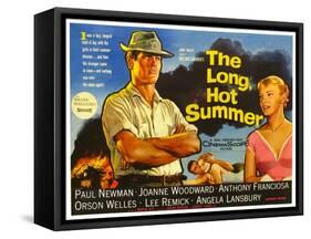 The Long Hot Summer, UK Movie Poster, 1958-null-Framed Stretched Canvas