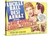 The Long, Long Trailer, Lucille Ball, Desi Arnaz on title lobbycard, 1954-null-Stretched Canvas