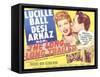 The Long, Long Trailer, Lucille Ball, Desi Arnaz on title lobbycard, 1954-null-Framed Stretched Canvas