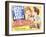 The Long, Long Trailer, Lucille Ball, Desi Arnaz on title lobbycard, 1954-null-Framed Art Print