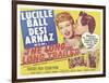 The Long Long Trailer, UK Movie Poster, 1954-null-Framed Art Print