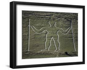 The Long Man, Wilmington Hill, Near Wilmington, South Downs, Sussex, England, United Kingdom-Ian Griffiths-Framed Photographic Print