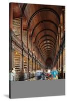 The Long Room in the library of Trinity College, Dublin, Republic of Ireland, Europe-Nigel Hicks-Stretched Canvas