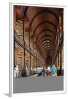 The Long Room in the library of Trinity College, Dublin, Republic of Ireland, Europe-Nigel Hicks-Framed Premium Photographic Print