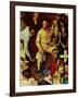 "The Long Shadow of Lincoln", February 10,1945-Norman Rockwell-Framed Giclee Print