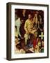 "The Long Shadow of Lincoln", February 10,1945-Norman Rockwell-Framed Giclee Print