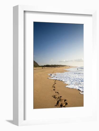 The Long Stretches of Beach, Polihale State Beach Park, Kauai, Hawaii-Micah Wright-Framed Photographic Print