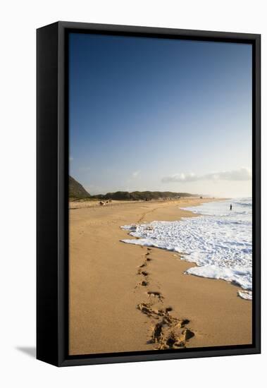 The Long Stretches of Beach, Polihale State Beach Park, Kauai, Hawaii-Micah Wright-Framed Stretched Canvas