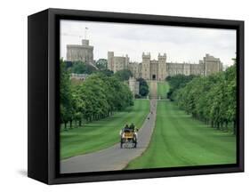 The Long Walk and Windsor Castle, Windsor, Berkshire, England, United Kingdom-Adam Woolfitt-Framed Stretched Canvas