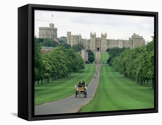 The Long Walk and Windsor Castle, Windsor, Berkshire, England, United Kingdom-Adam Woolfitt-Framed Stretched Canvas