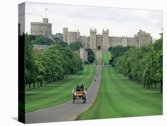 The Long Walk and Windsor Castle, Windsor, Berkshire, England, United Kingdom-Adam Woolfitt-Stretched Canvas