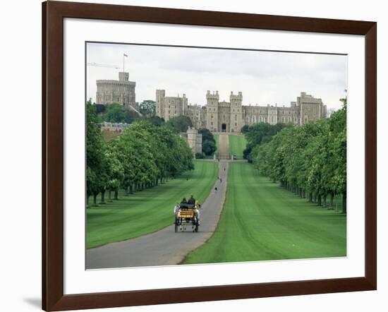 The Long Walk and Windsor Castle, Windsor, Berkshire, England, United Kingdom-Adam Woolfitt-Framed Photographic Print