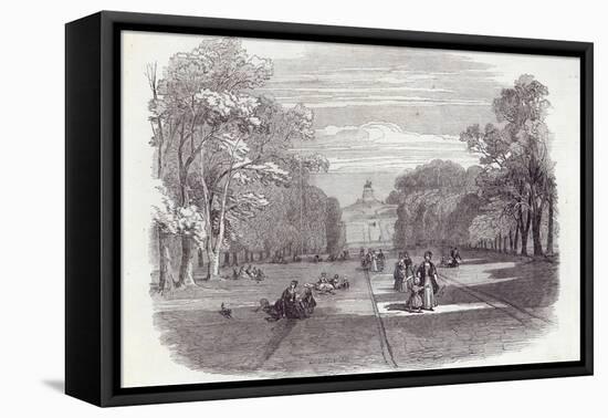 The Long Walk, Windsor, from The Illustrated London News, 14th November 1846-null-Framed Stretched Canvas