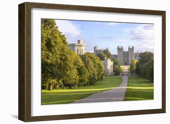 The Long Walk with Windsor Castle in the Background, Windsor, Berkshire, England-Charlie Harding-Framed Photographic Print