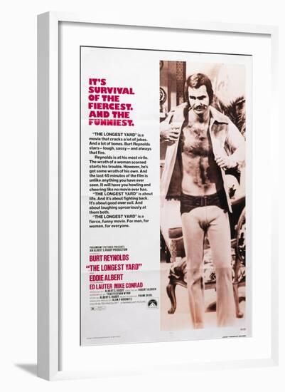 The Longest Yard, Burt Reynolds, 1974-null-Framed Art Print