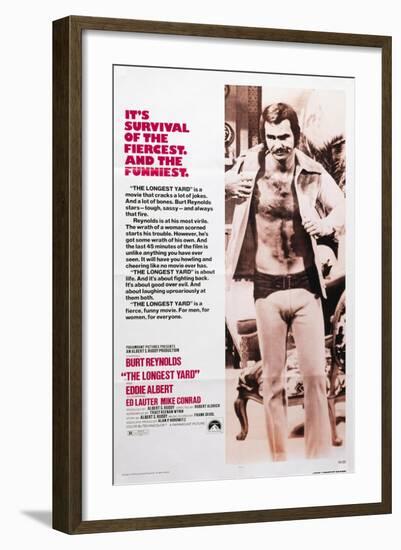 The Longest Yard, Burt Reynolds, 1974-null-Framed Art Print