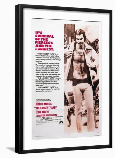 The Longest Yard, Burt Reynolds, 1974-null-Framed Art Print