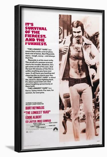 The Longest Yard, Burt Reynolds, 1974-null-Framed Art Print