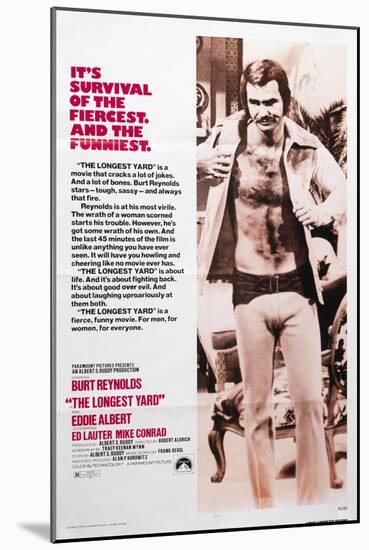 The Longest Yard, Burt Reynolds, 1974-null-Mounted Art Print