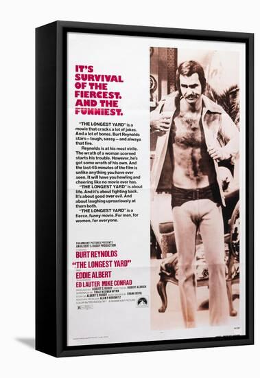 The Longest Yard, Burt Reynolds, 1974-null-Framed Stretched Canvas