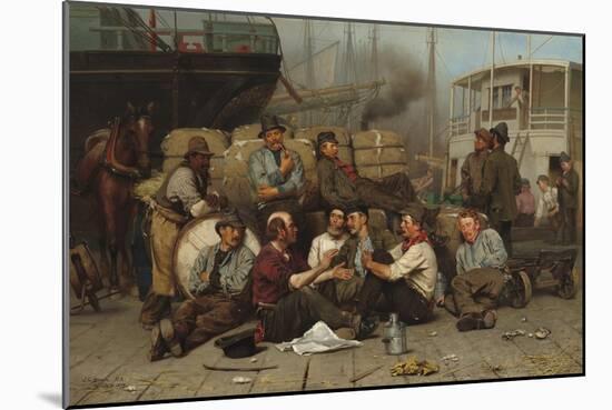 The Longshoremen's Noon, 1879-John George Brown-Mounted Giclee Print