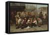The Longshoremen's Noon, 1879-John George Brown-Framed Stretched Canvas