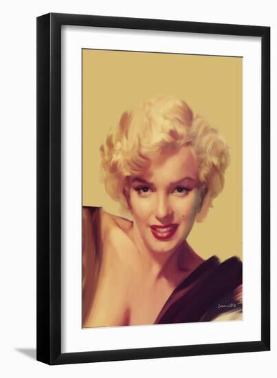 The Look in Gold-Chris Consani-Framed Art Print