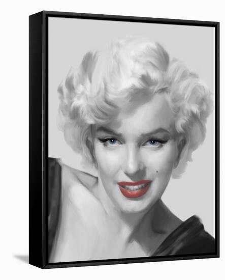 The Look Red Lips-Chris Consani-Framed Stretched Canvas